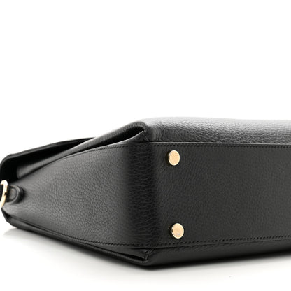 Gucci Dollar Calfskin Medium Interlocking G Top Handle Shoulder Bag Black 9 of 10