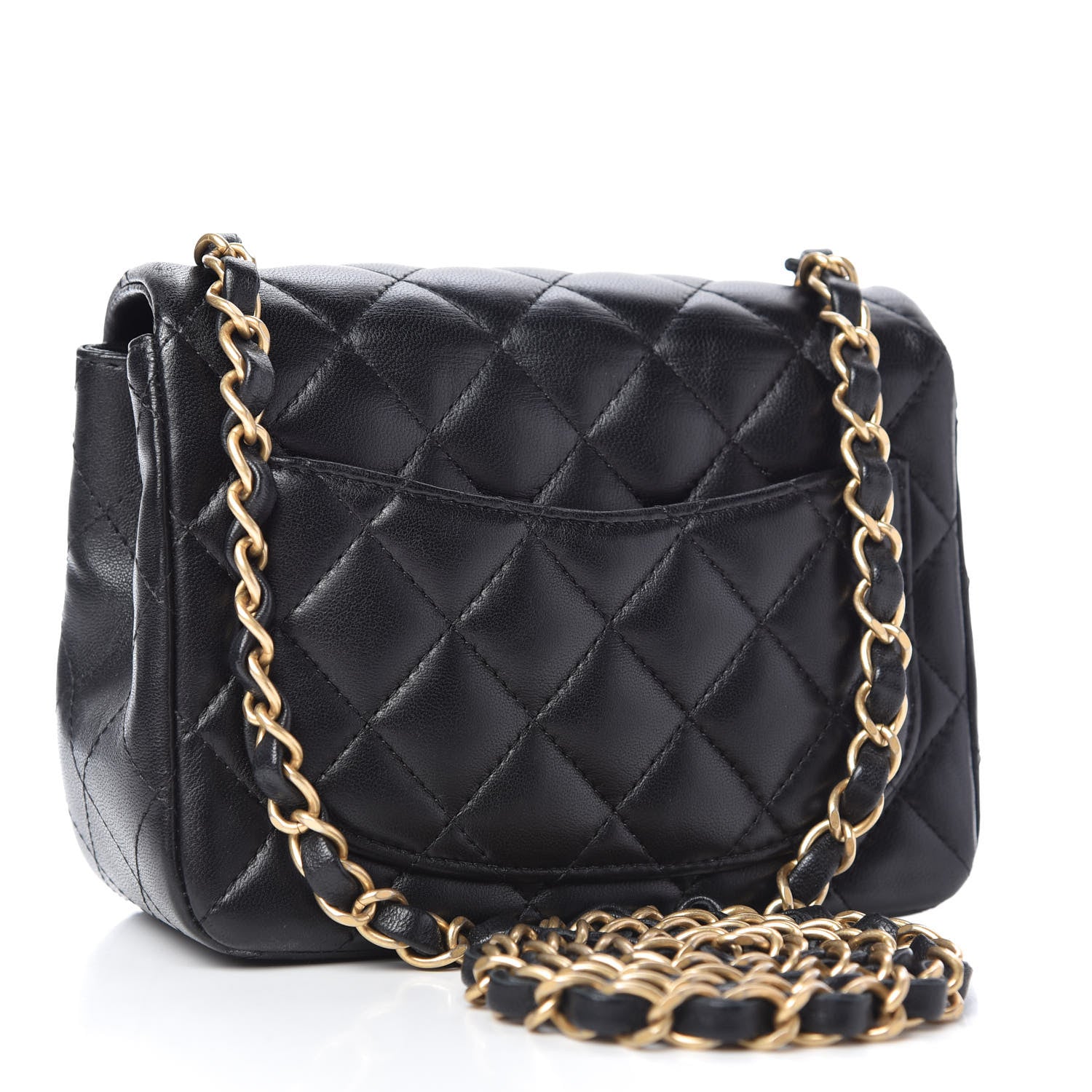 Chanel Lambskin Quilted Mini Square Flap Black 3 of 11