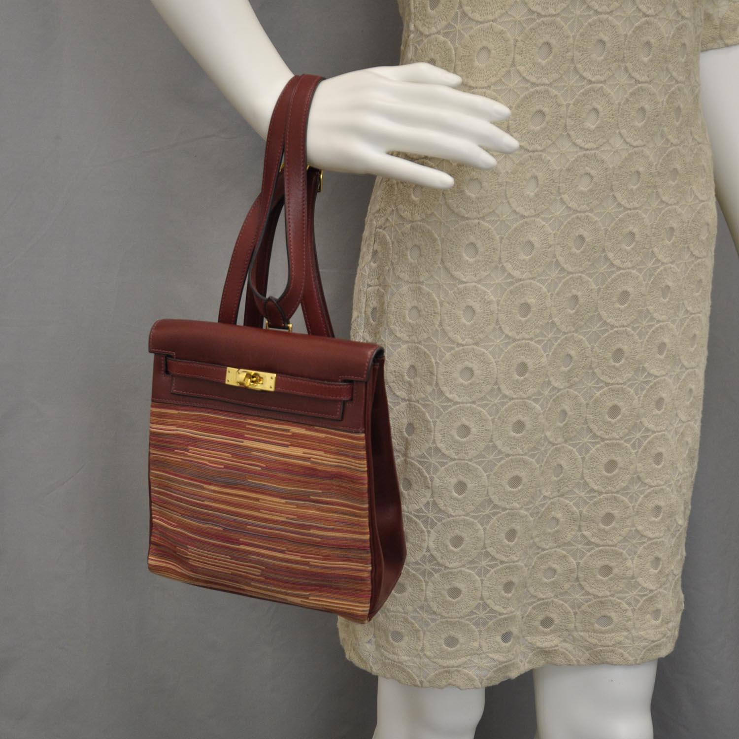 Hermes Vibrato Box Leather Kelly Ado 20 Backpack 2 of 9