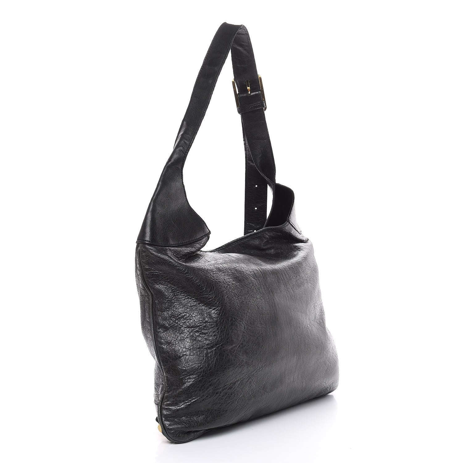 Balenciaga Chevre Giant 21 Gold Hardware Besace Hobo Black 3 of 20