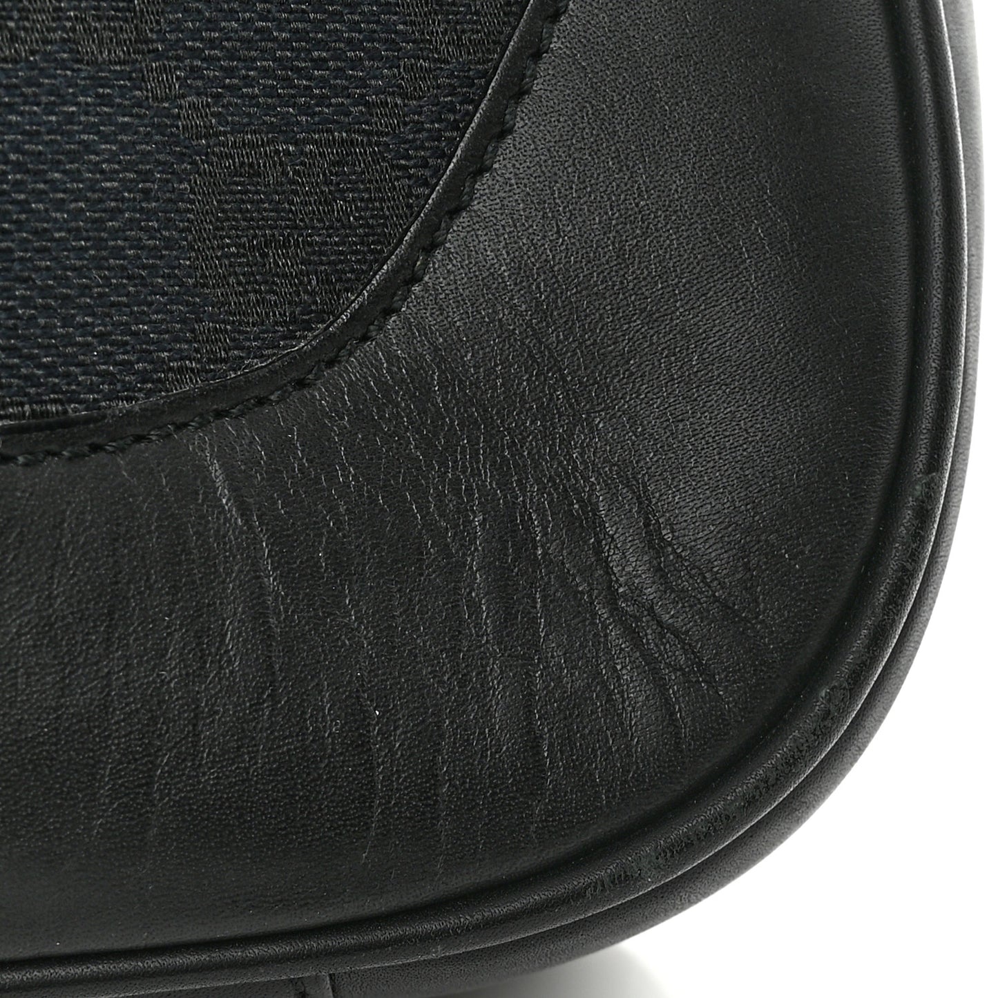 Monogram Bamboo Top Handle Bag Black