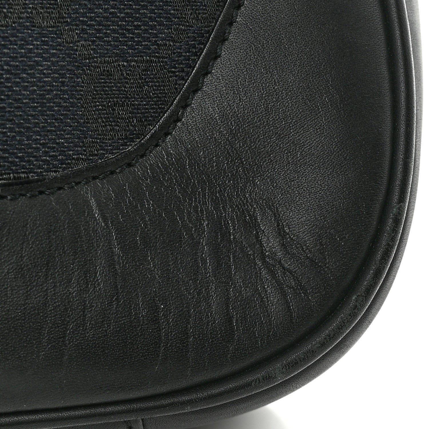Gucci Monogram Bamboo Top Handle Bag Black 12 of 14