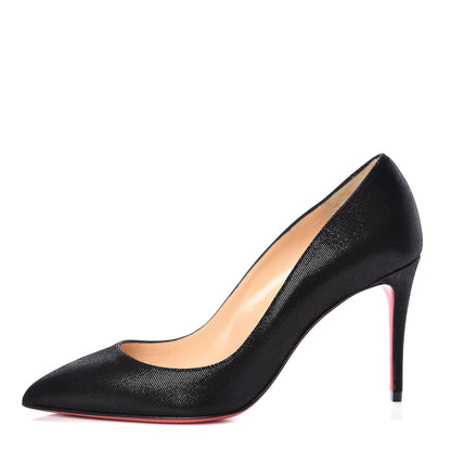 Christian Louboutin Suede Pailette Pigalle Follies 85 Pumps 37 Black 1 of 8