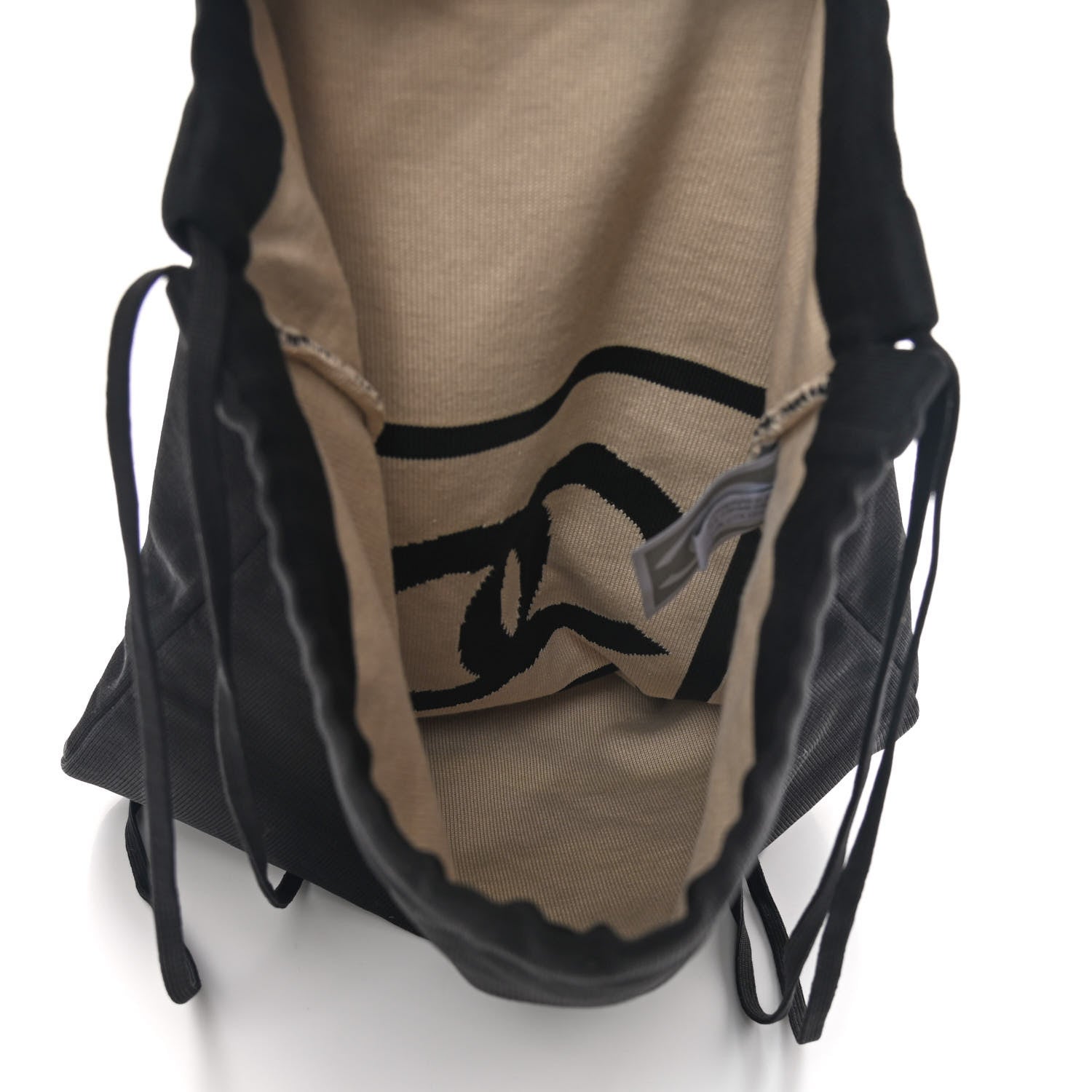 Chanel Cotton CC Drawstring Sport Line Backpack Black 5 of 11