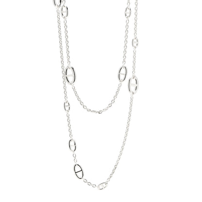 Hermes Sterling Silver Farandole Necklace 160 1 of 5