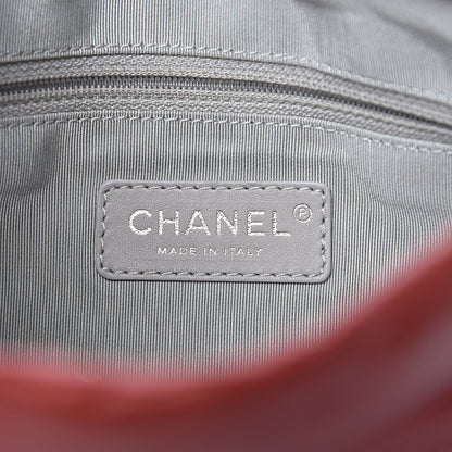 Chanel Calfskin On The Bund Pochette Dark Red 6 of 10