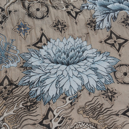 Louis Vuitton Cotton Etole Tattoo Scarf Kaki 4 of 8