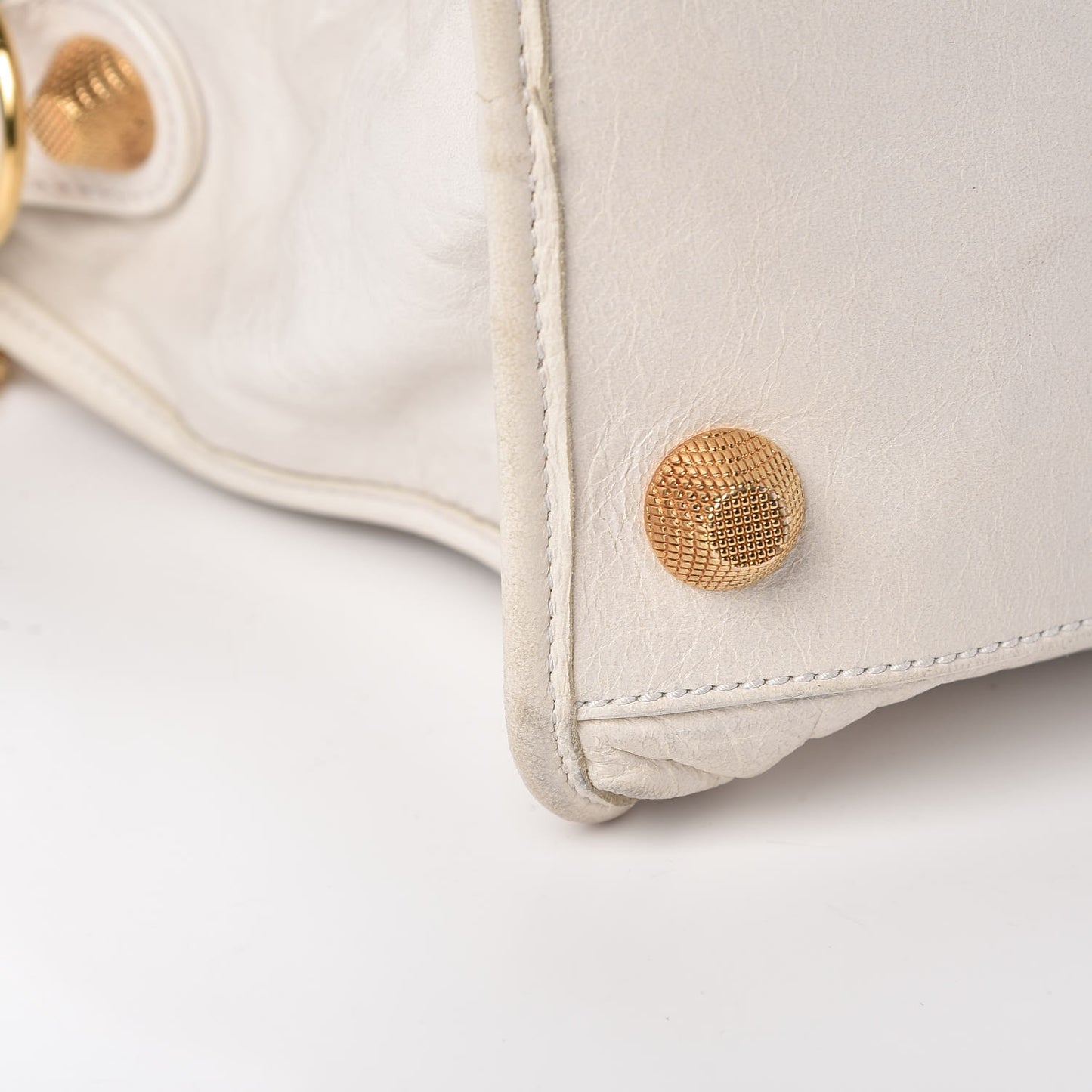 Agneau Giant 21 Gold Hardware Part Time White
