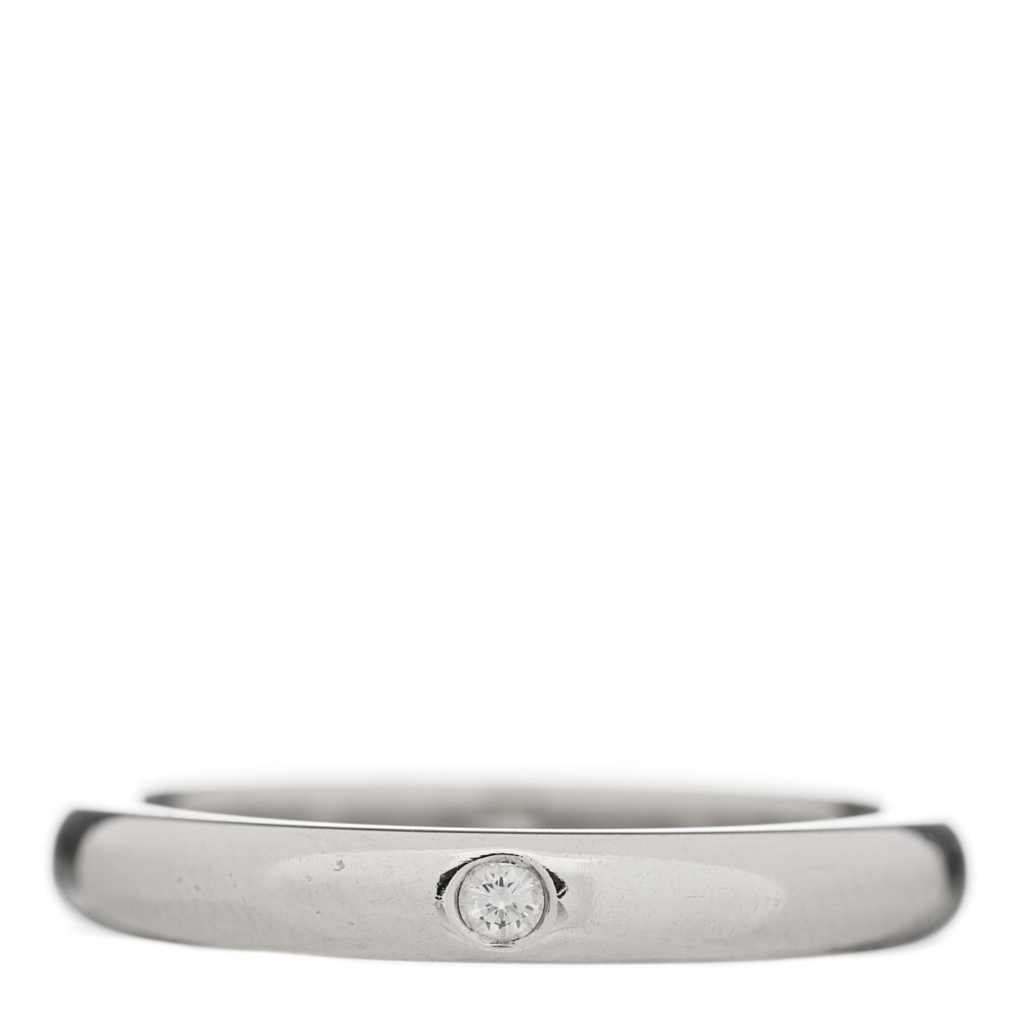 Platinum Diamond Elsa Peretti Band Ring 49 5