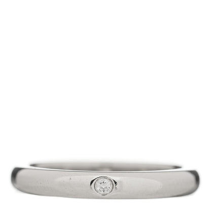 Tiffany Platinum Diamond Elsa Peretti Band Ring 49 5 1 of 4