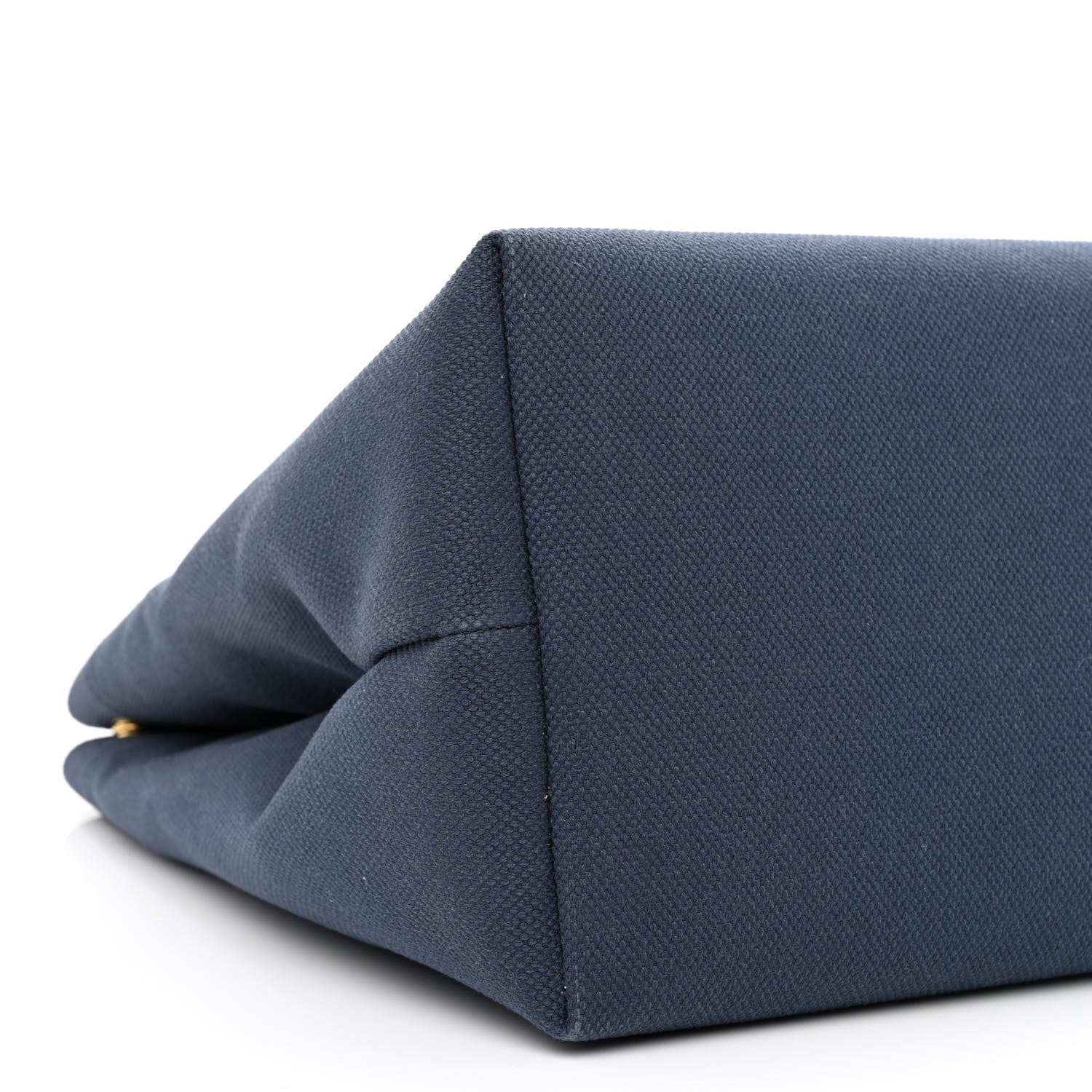 Celine Canvas Calfskin Horizontal Cabas Navy Tan 9 of 11