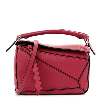 Loewe Calfskin Mini Puzzle Bag Raspberry 1 of 9