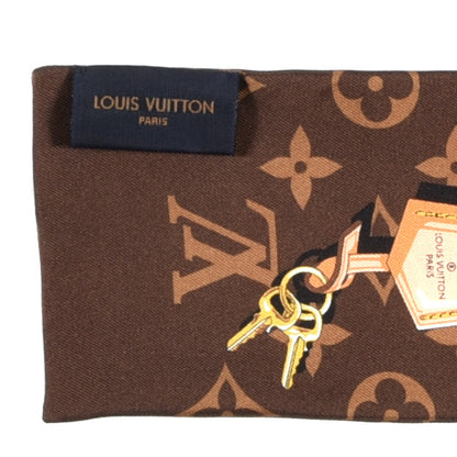Louis Vuitton Silk Monogram Confidential Bandeau Brown 3 of 3