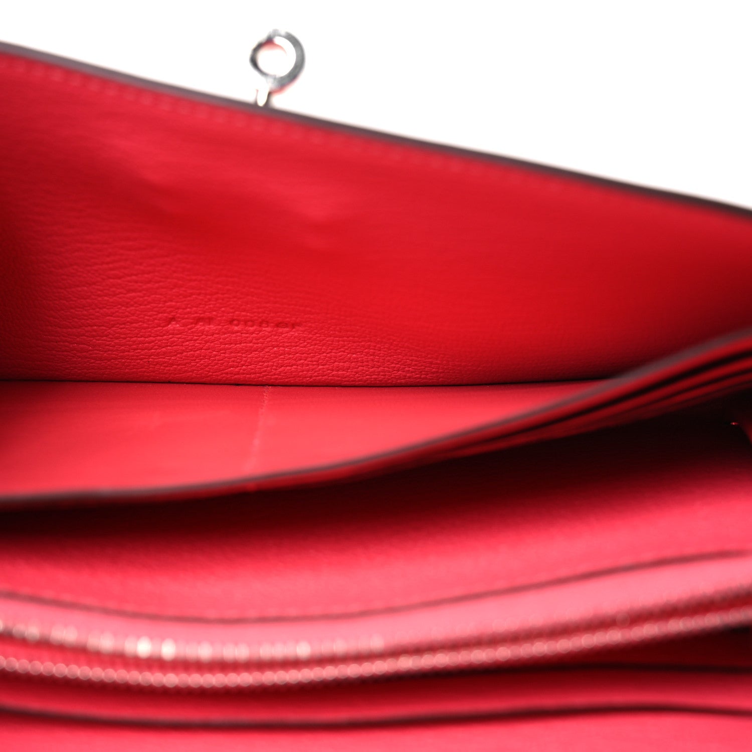 Hermes Chevre Mysore Kelly Longue Wallet Rose Azalee 8 of 14