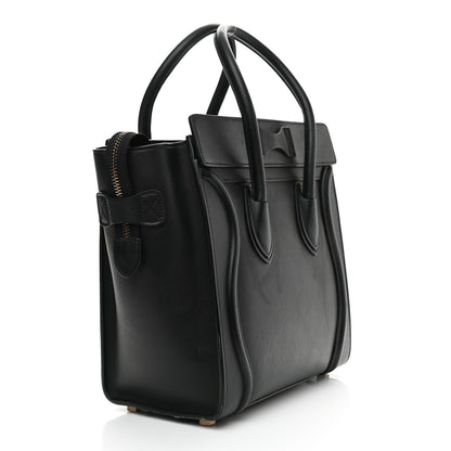 Celine Smooth Calfskin Micro Luggage Black 3 of 13