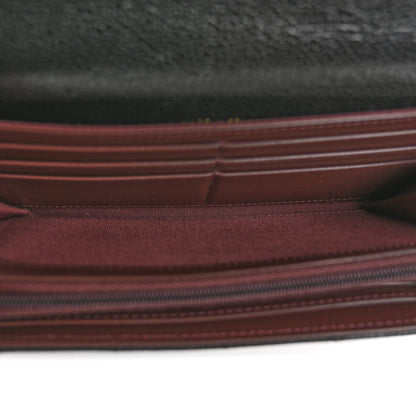Chanel Caviar Quilted Large Gusset Flap Wallet Black 5 of 9