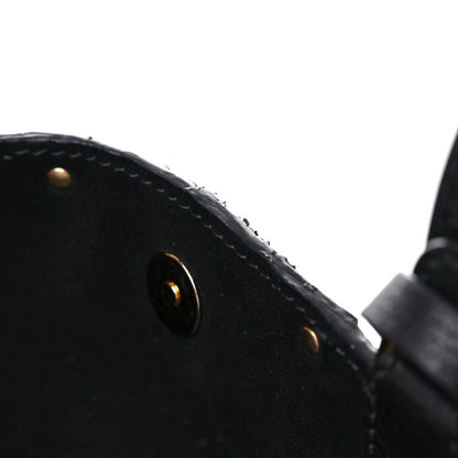 Valentino Garavani Grained Calfskin Jamaica Beaded My Rockstud Tote Black 14 of 17