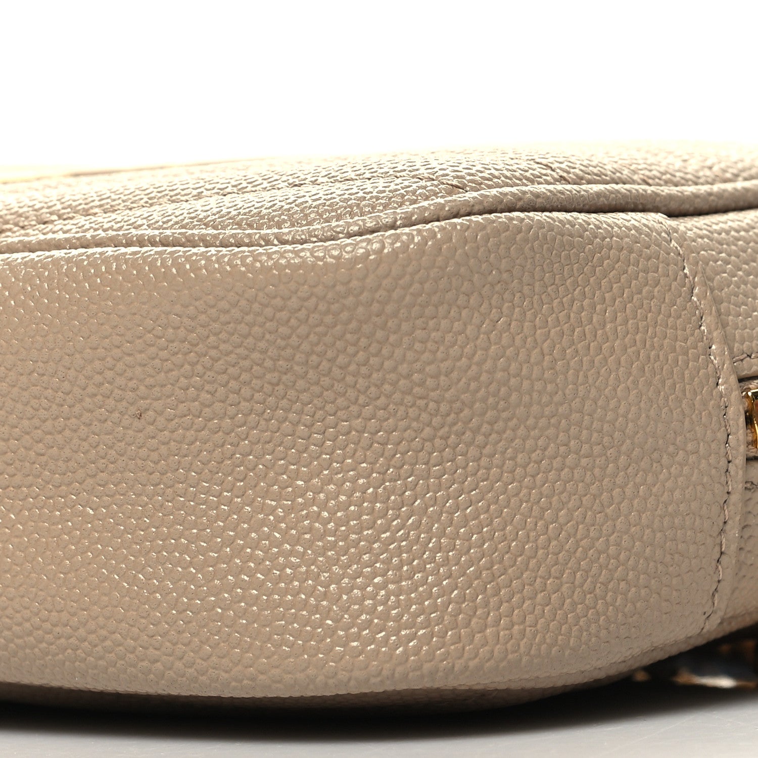 Saint Laurent Grain De Poudre Matelasse Monogram Mini Lou Camera Bag Dark Beige 10 of 11
