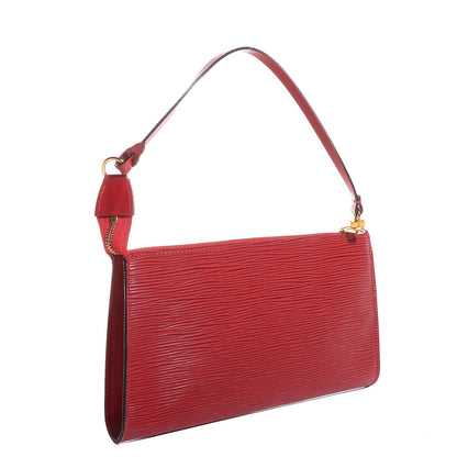 Louis Vuitton Epi Pochette Accessories 24 Castillan Red 3 of 7