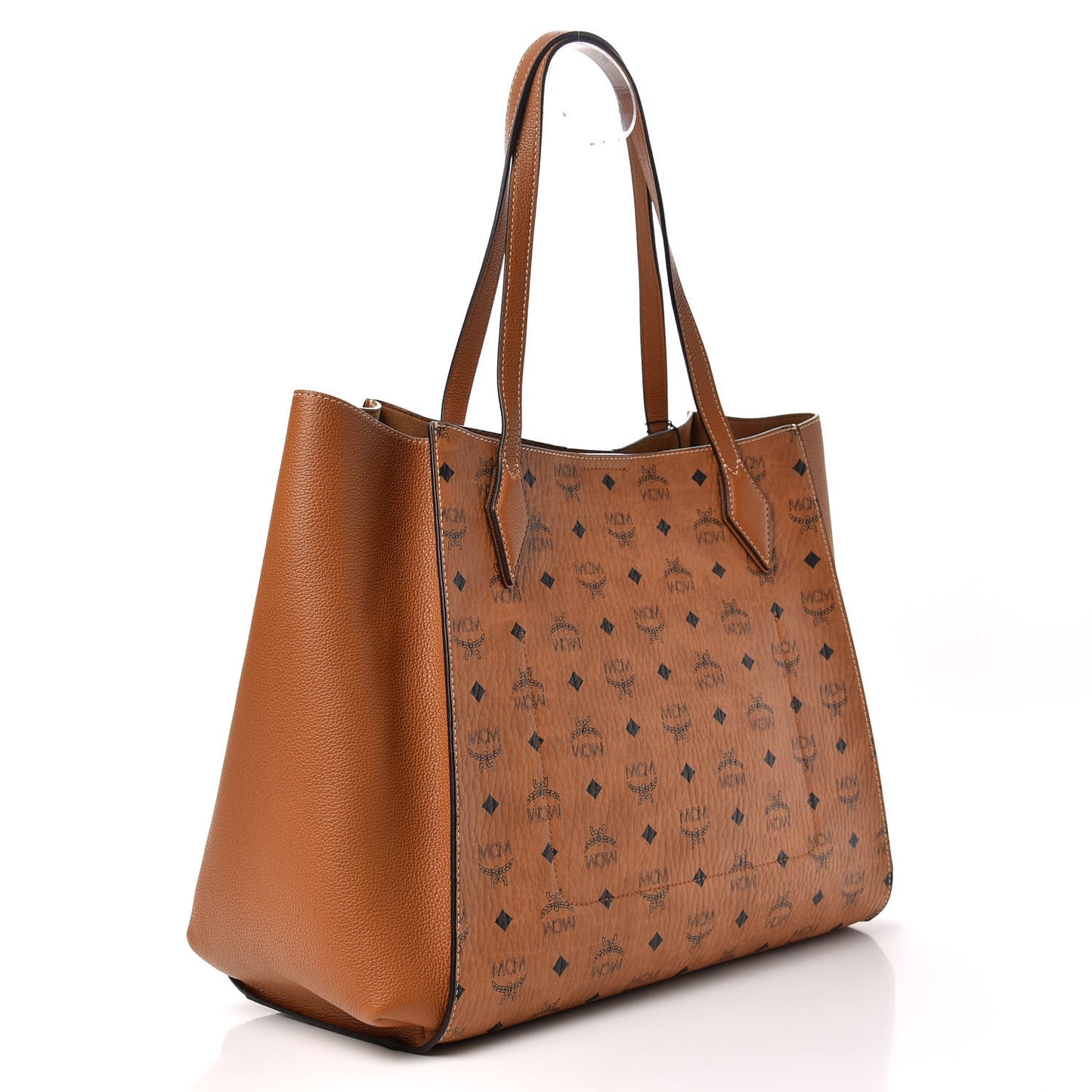 Visetos Large Luisa Shopper Tote Cognac