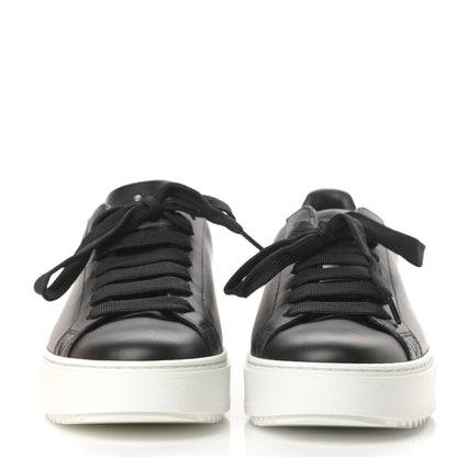 Louis Vuitton Calfskin Time Out Sneakers 37.5 Black 2 of 12