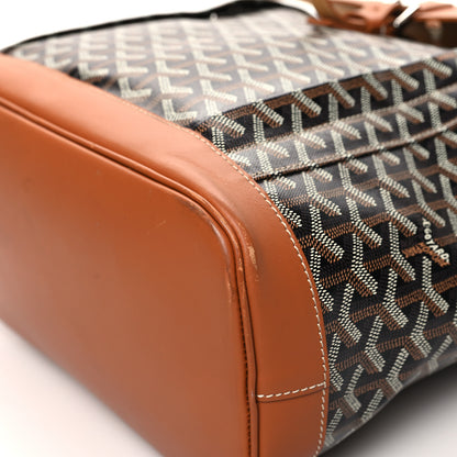 Goyard Goyardine Calfskin Alpin MM Backpack Gold Black 9 of 15