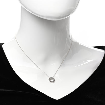 Tiffany Sterling Silver Atlas Pendant Necklace 2 of 4