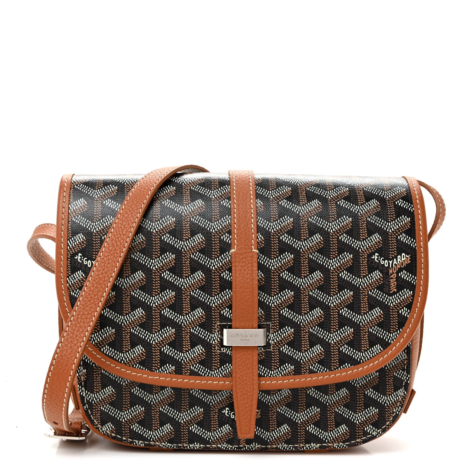 Goyard Goyardine Belvedere II PM Messenger Bag Black Gold 1 of 9