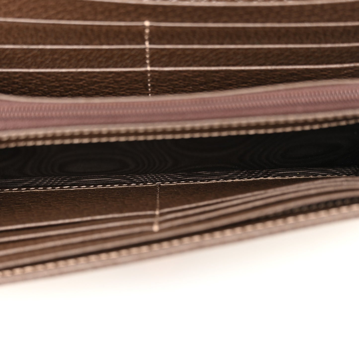 GG Supreme Monogram Web Ophidia Wallet On Chain Brown