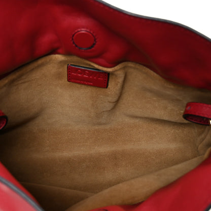 Loewe Calfskin Mini Flamenco Knot Bag Red 5 of 10