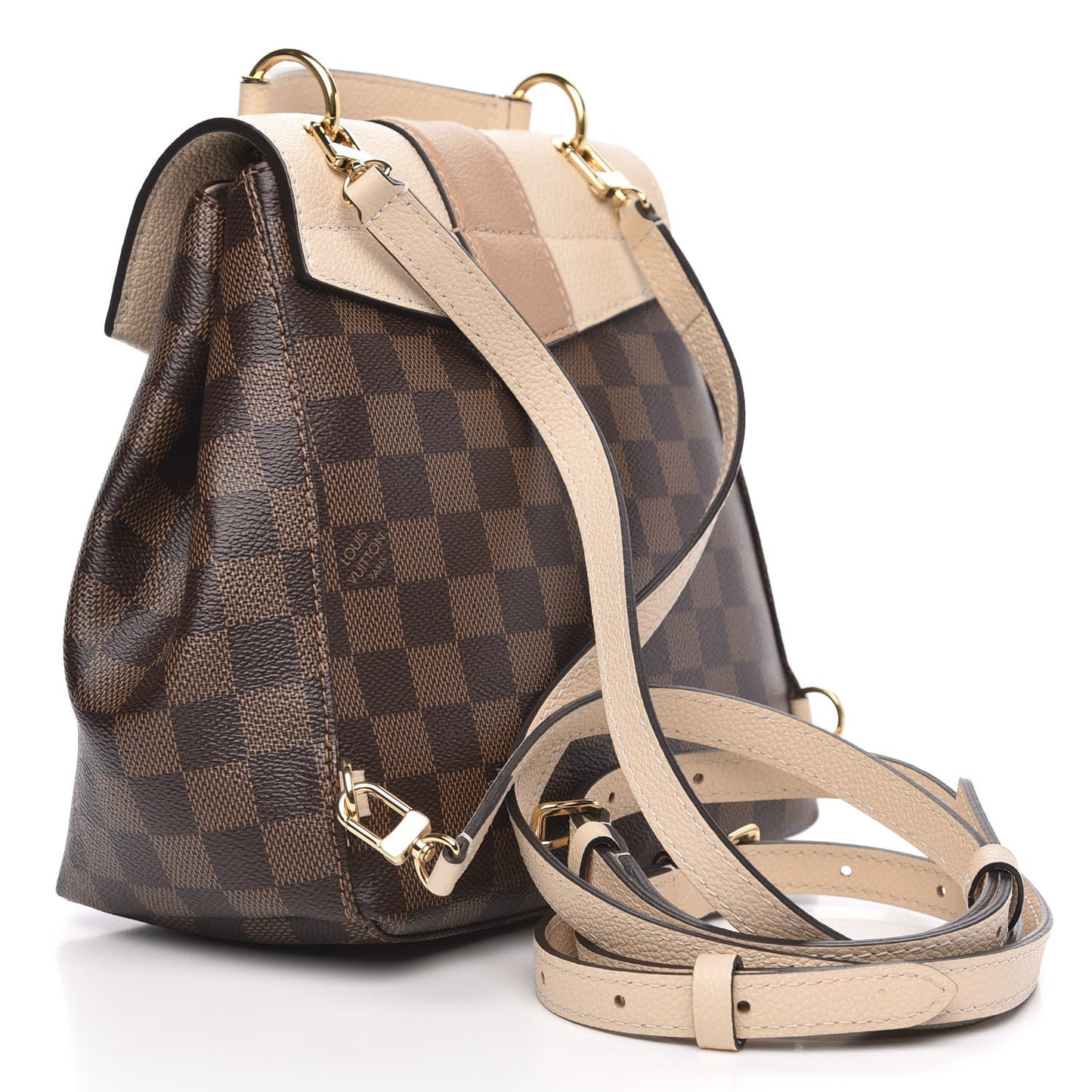 Damier Ebene Clapton Backpack Creme