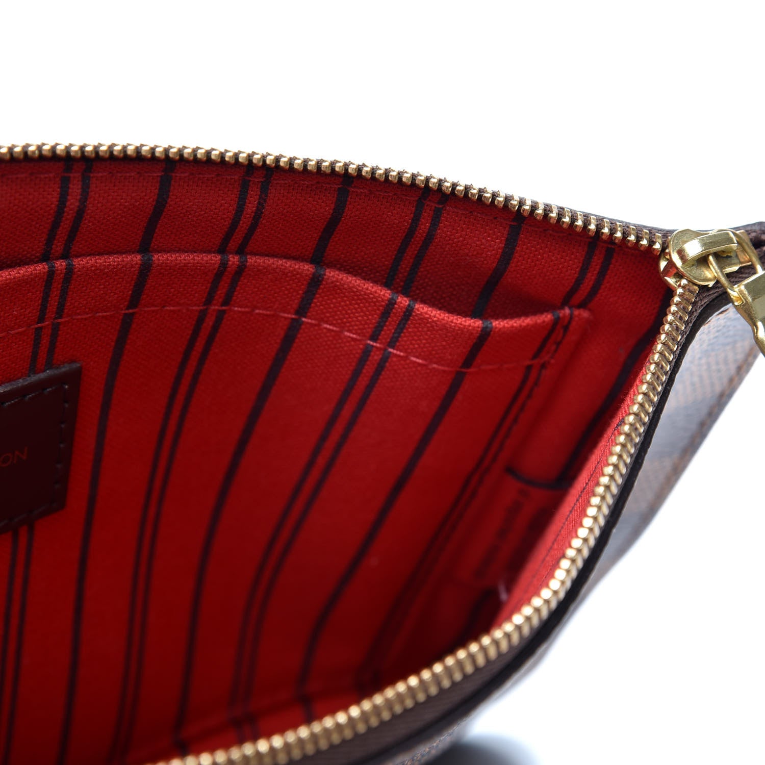 Louis Vuitton Damier Ebene Neverfull MM GM Pochette 4 of 9