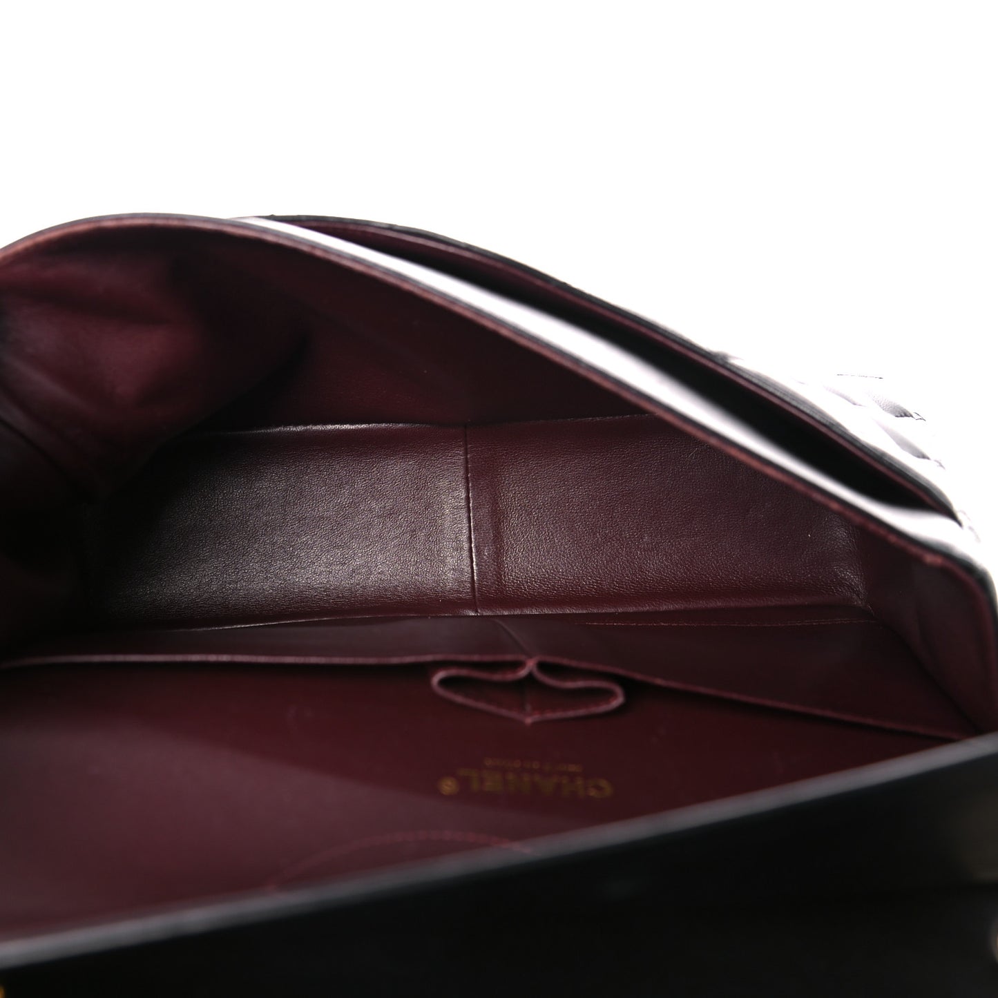 Lambskin Quilted Jumbo Double Flap Black