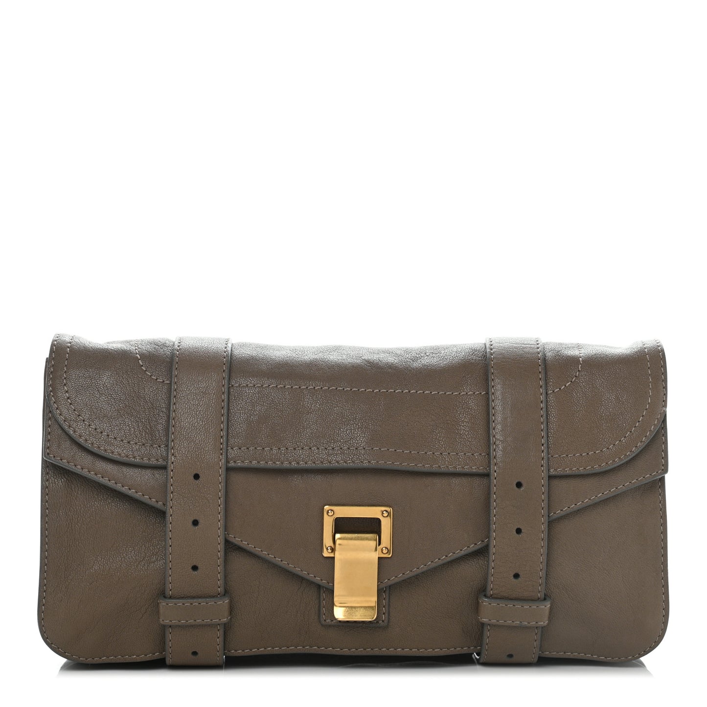 Lambskin PS1 Pochette Clutch Smoke