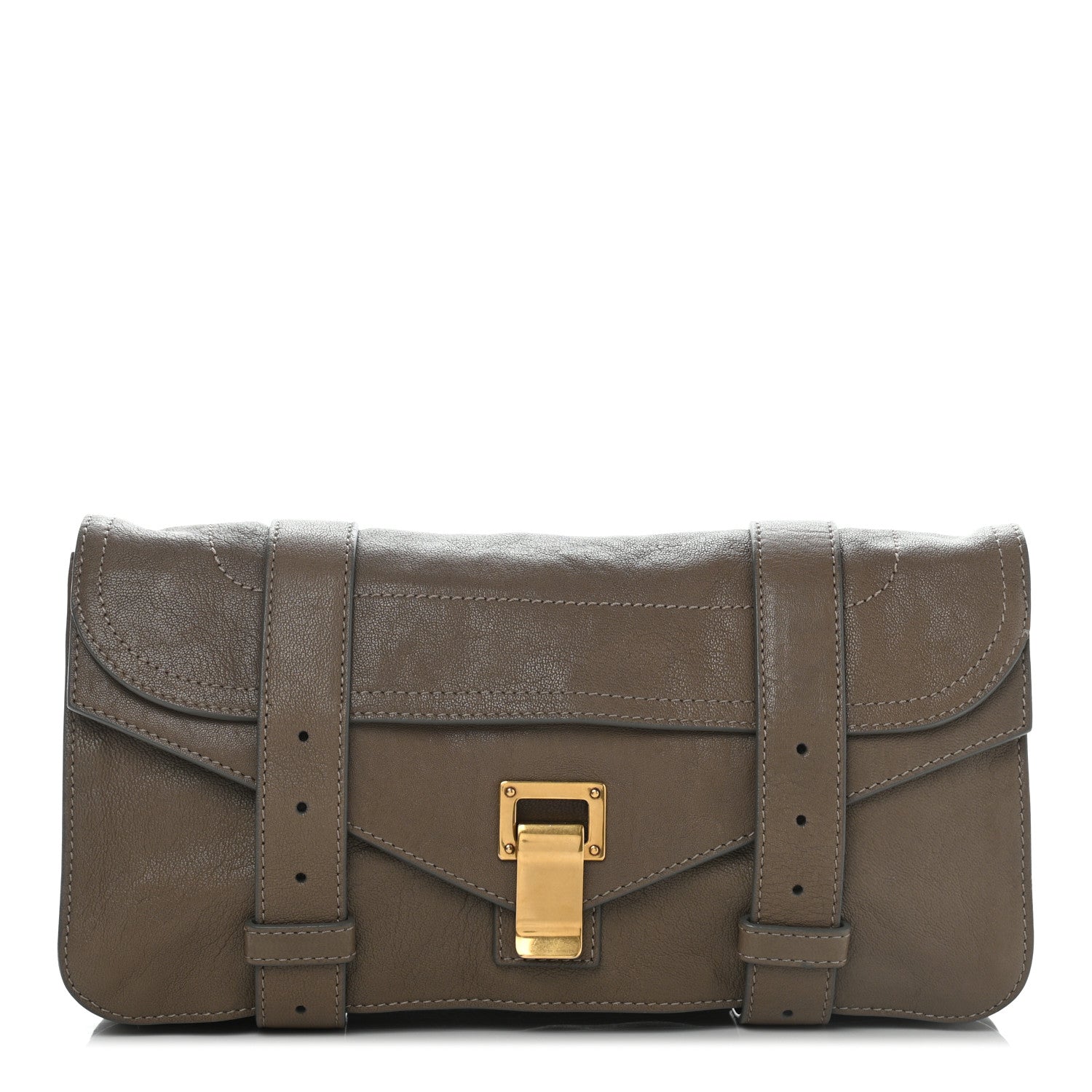Proenza Schouler Lambskin PS1 Pochette Clutch Smoke 1 of 8