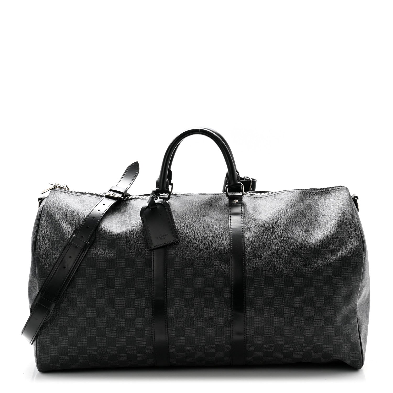 Louis Vuitton Monogram Eclipse Keepall Bandouliere 55 1 of 12