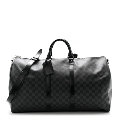 Louis Vuitton Monogram Eclipse Keepall Bandouliere 55 1 of 12