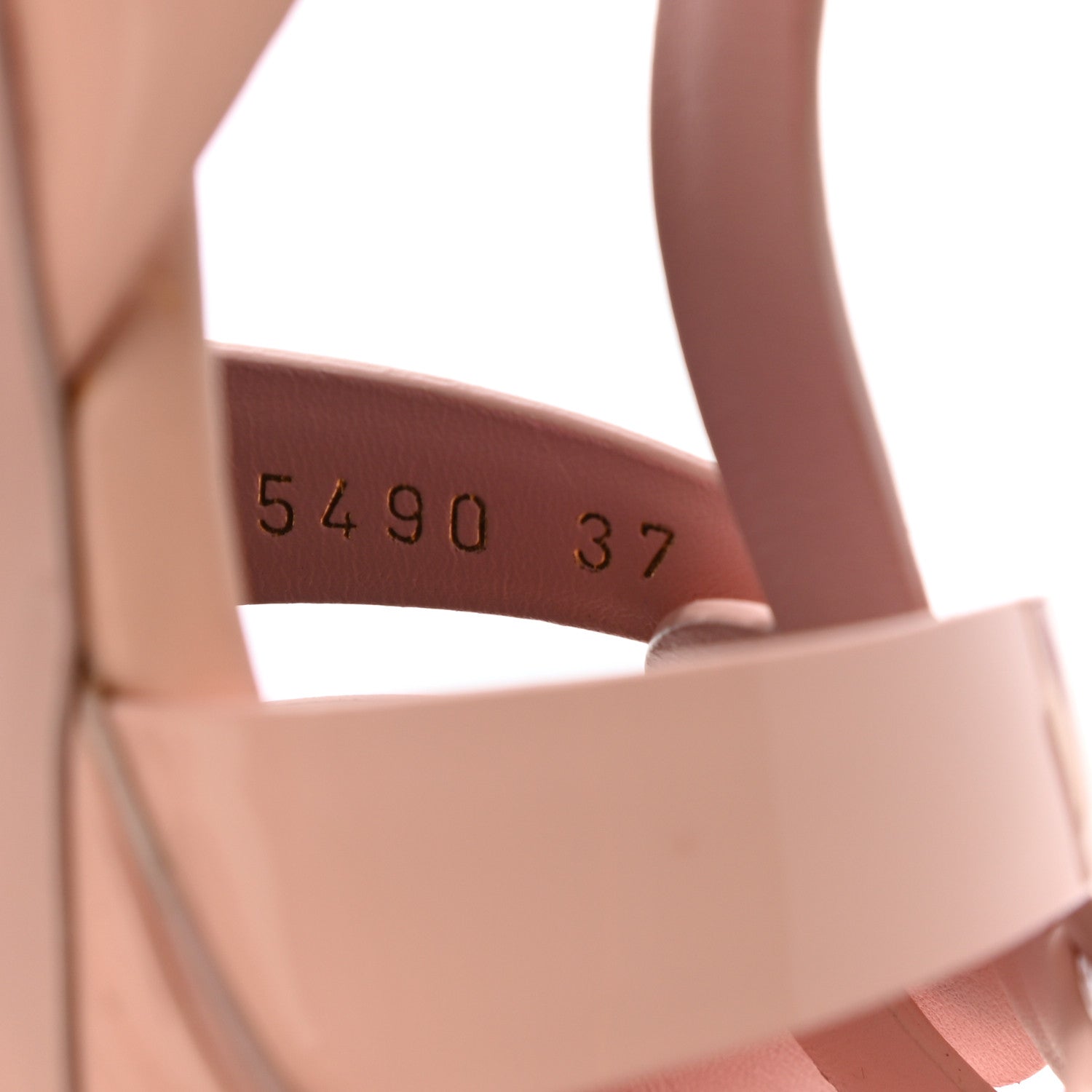 Saint Laurent Patent Tribute 75 Platform Sandals 37 Pale Pink 8 of 8