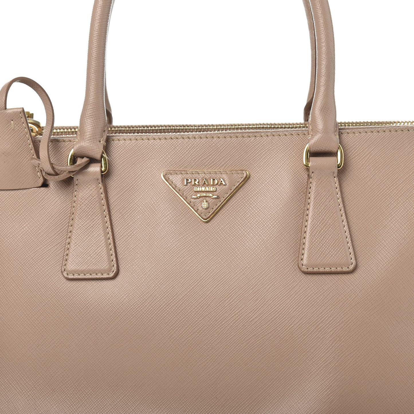 Saffiano Medium Galleria Double Zip Tote Cammeo
