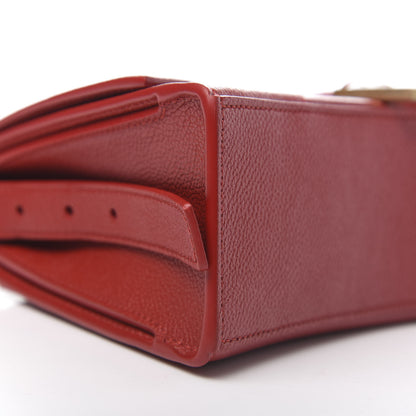 Balenciaga Grained Calfskin Small Hourglass Sling Shoulder Bag Dark Red 7 of 9
