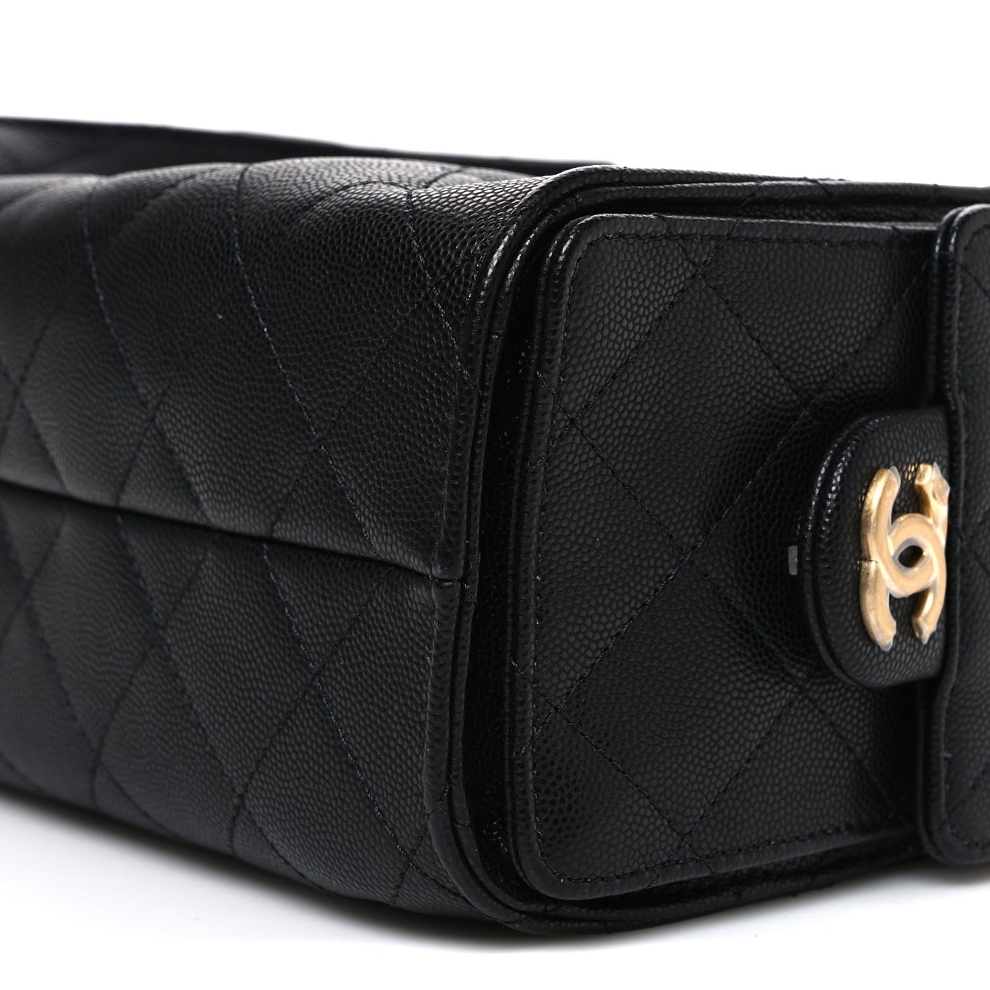 Caviar Quilted Mini Chanel 25 Handbag Black