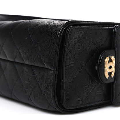 Chanel Caviar Quilted Mini Chanel 25 Handbag Black 10 of 11