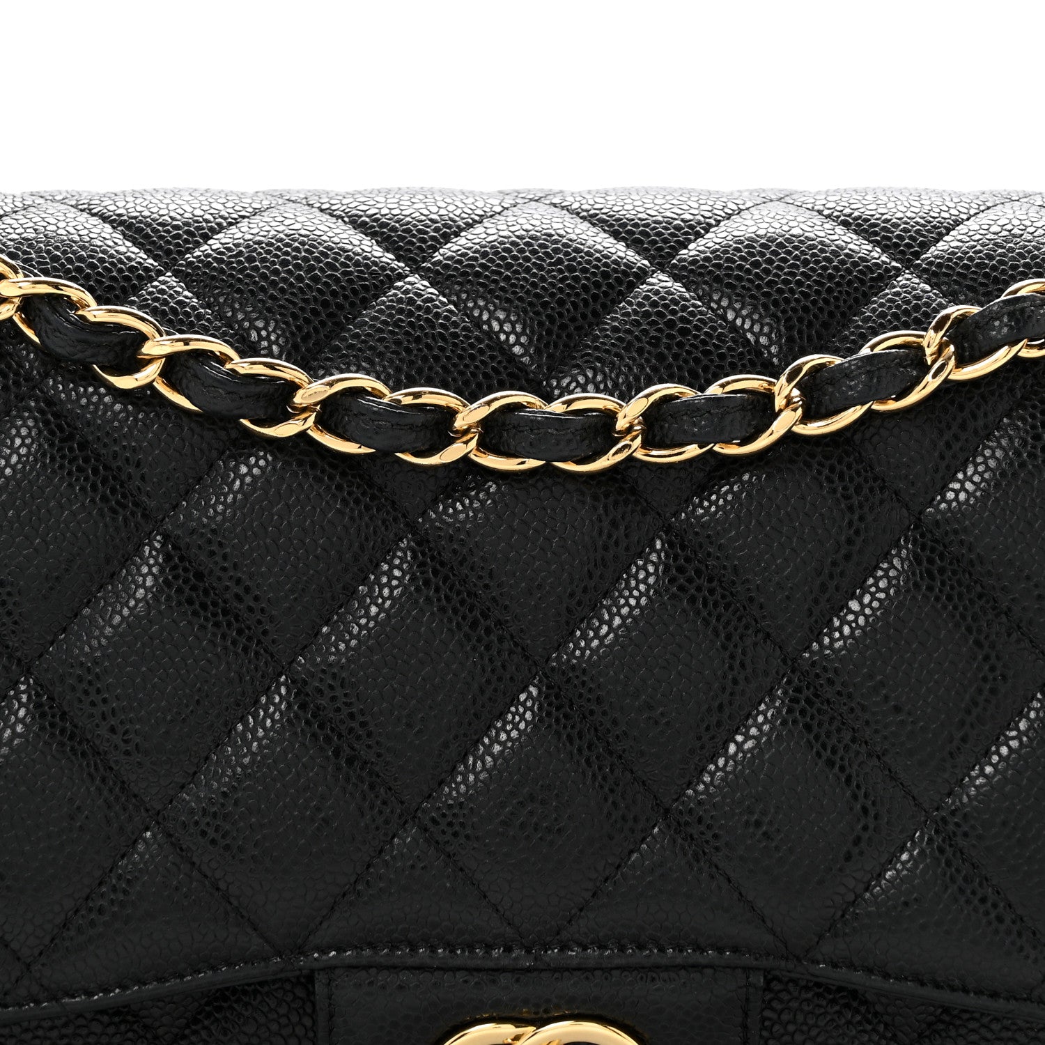 Chanel Caviar Quilted Jumbo Double Flap Black 8 of 16