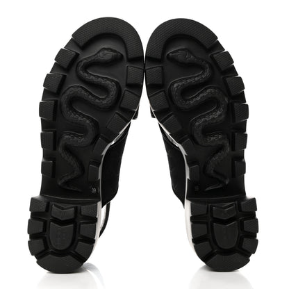 Gucci Monogram Granada Kid Trip 40/72mm Lug Sole Sandals 39 Black 6 of 9