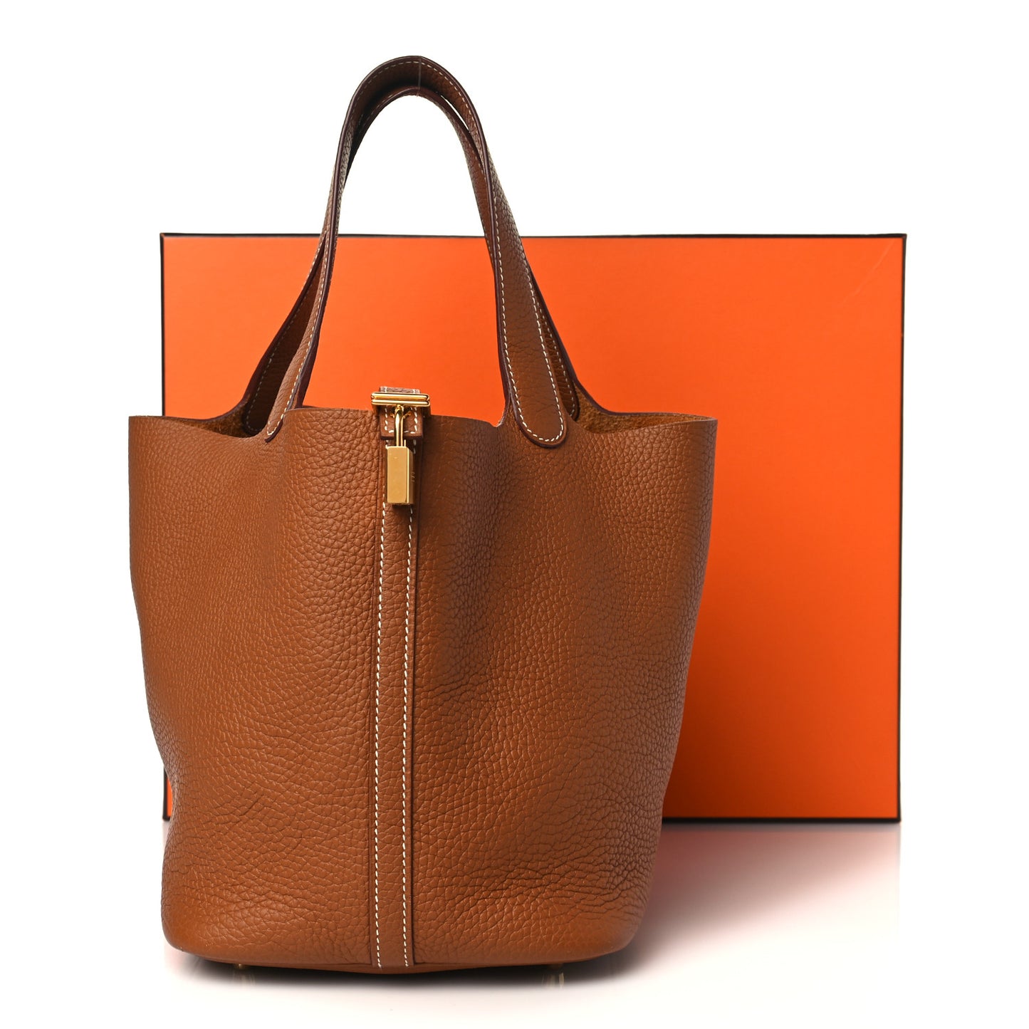 Taurillon Clemence Picotin Lock 22 MM Gold