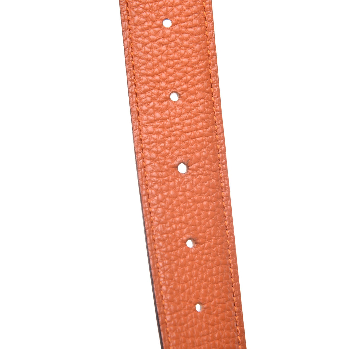 Box Taurillon Clemence 32mm H Belt 85 Orange Black