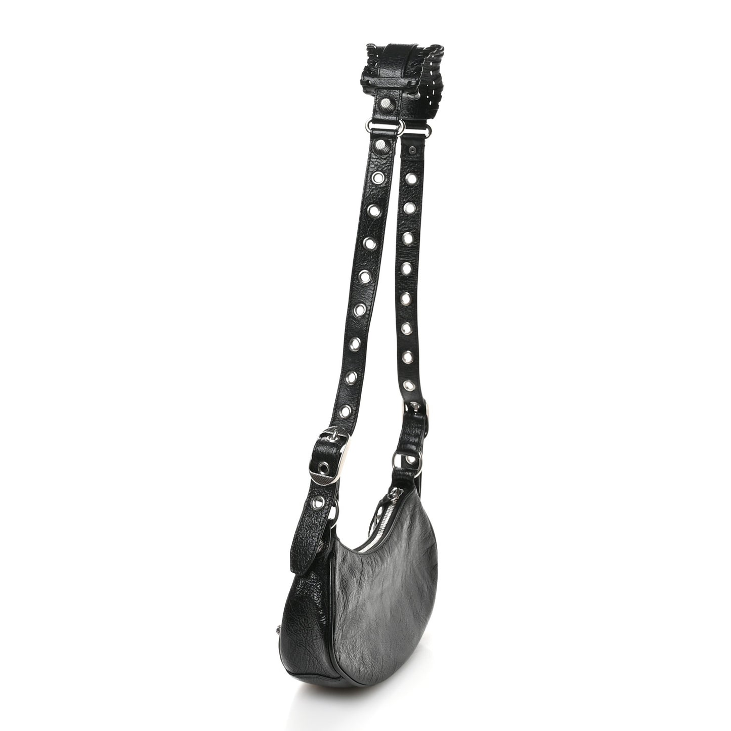 Agneau Arena Le Cagole Shoulder Bag XS Black