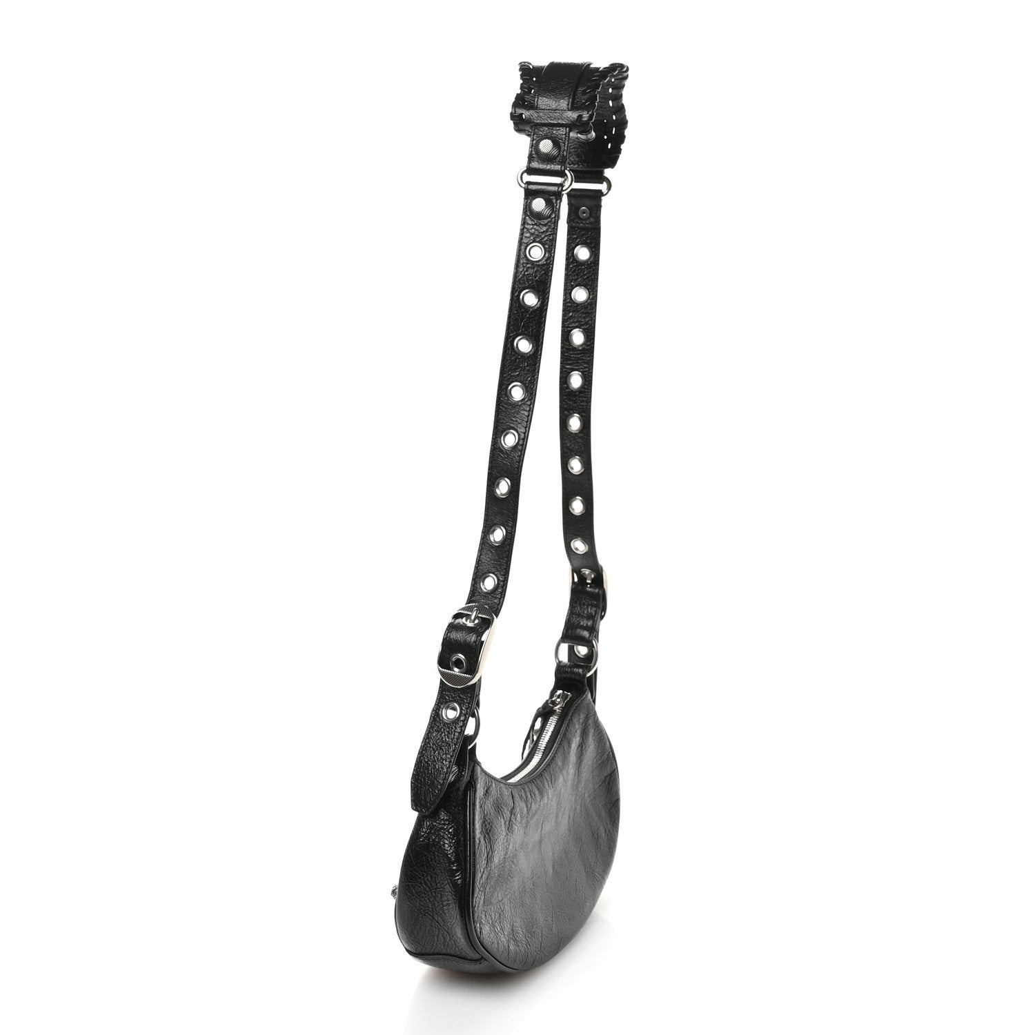 Balenciaga Agneau Arena Le Cagole Shoulder Bag XS Black 4 of 13