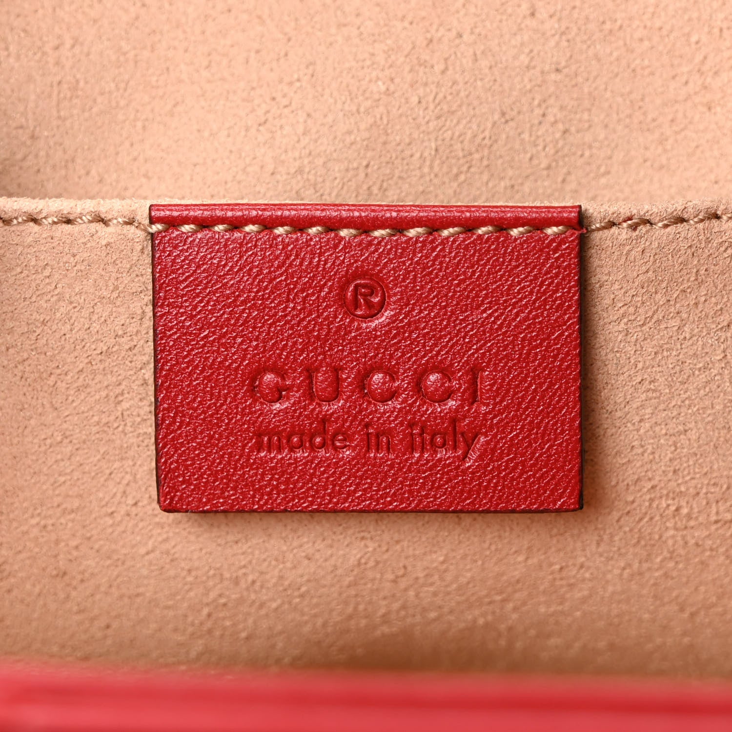 Gucci Calfskin Matelasse GG Marmont Flap Backpack Hibiscus Red 6 of 9