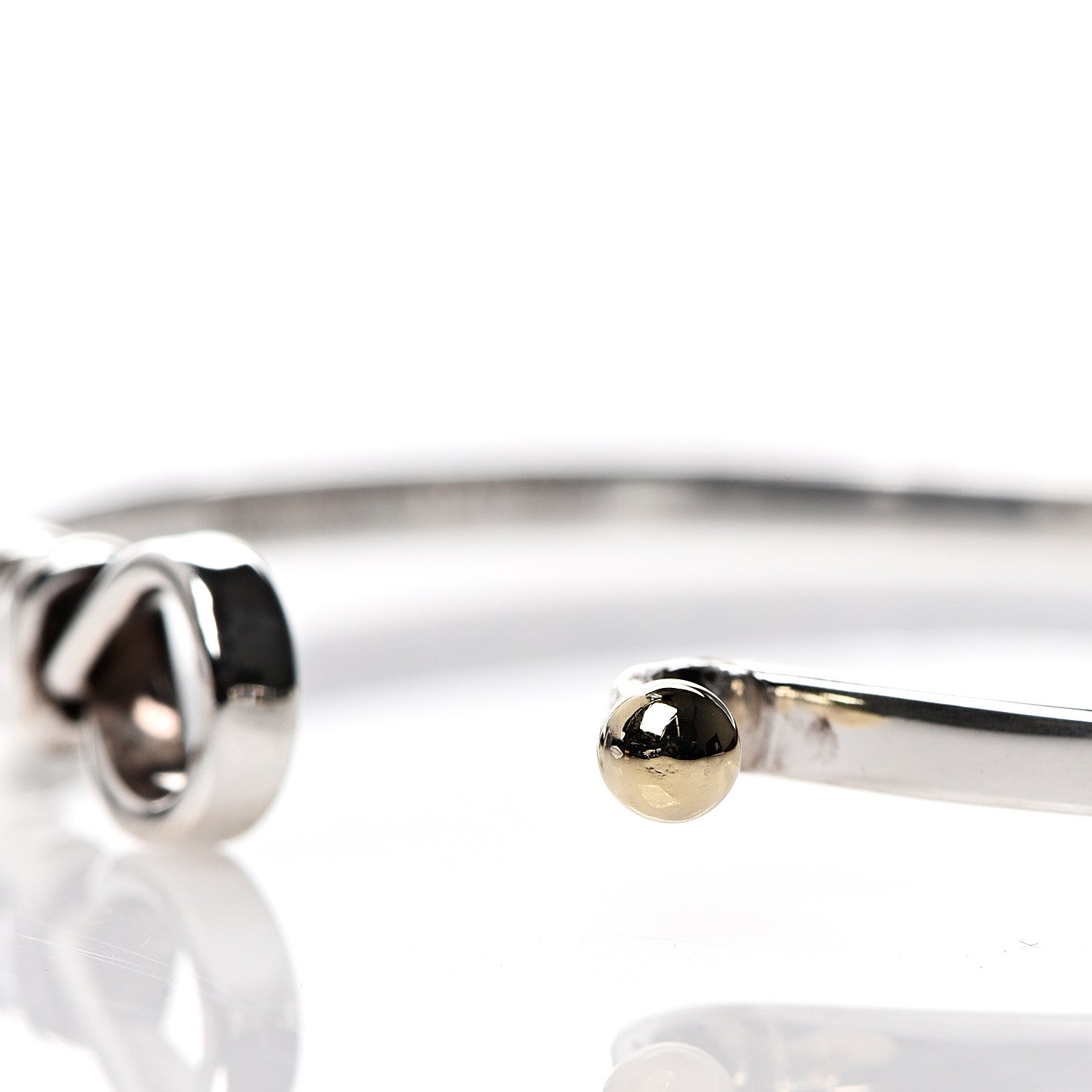 Tiffany Sterling Silver 18K Yellow Gold Buckle Bracelet 4 of 4